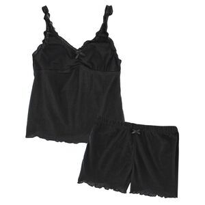 Love to Sleep Ladies Pointelle 2 Piece Pajama Short Set